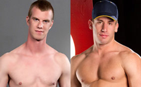 Tall, lean jock Blake Daniels and muscle stud Logan Scott jack off and cum together on live webcam at the Hot House Backroom on Monday, July 11, 2011, at 7 PM Pacific Daylight Time